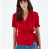 SHORT SLEEVE - Bluzka - Red