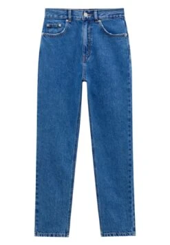 PULL & BEAR MOM FIT - Jeansy Zwężane - Dark-blue Denim -Fashion Pol c8f5704401804c0692b48d2661a9119f