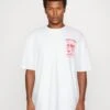 Jack & Jones JORPASTA TEE CREW NECK UNISEX - T-shirt Z Nadrukiem - White