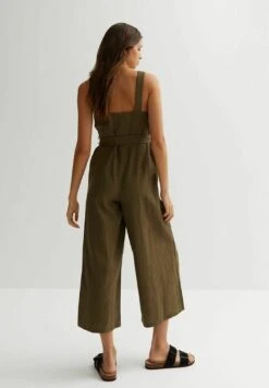New Look BUTTON FRONT - Kombinezon - Khaki