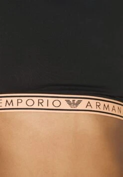 Emporio Armani CROP TOP - Koszulka Do Spania - Nero -Fashion Pol cec96e24fc62473a88845932527987a3