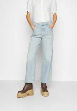 MOTHER SPINNER SKIMP - Jeansy Straight Leg - Light Blue