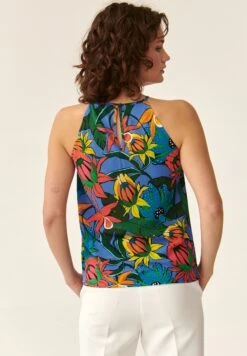 FLAMINI 1 - Bluzka - Blue -Fashion Pol d234a7f7bde24fe28592e8c8169694c6