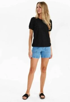 NUTIANA - T-shirt Basic - Caviar -Fashion Pol d4acb1e3a1b44e2e824778abd3c0969e