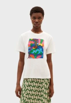 Thinking Mu WE LOVE YOU - T-shirt Z Nadrukiem - White