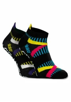 ABS, NON-SLIP - YOGA, PILATES (2-PACK) - Stopki - Black, Red, Yellow -Fashion Pol d6c2bf84aa3f4a55a676ab6f159aff13