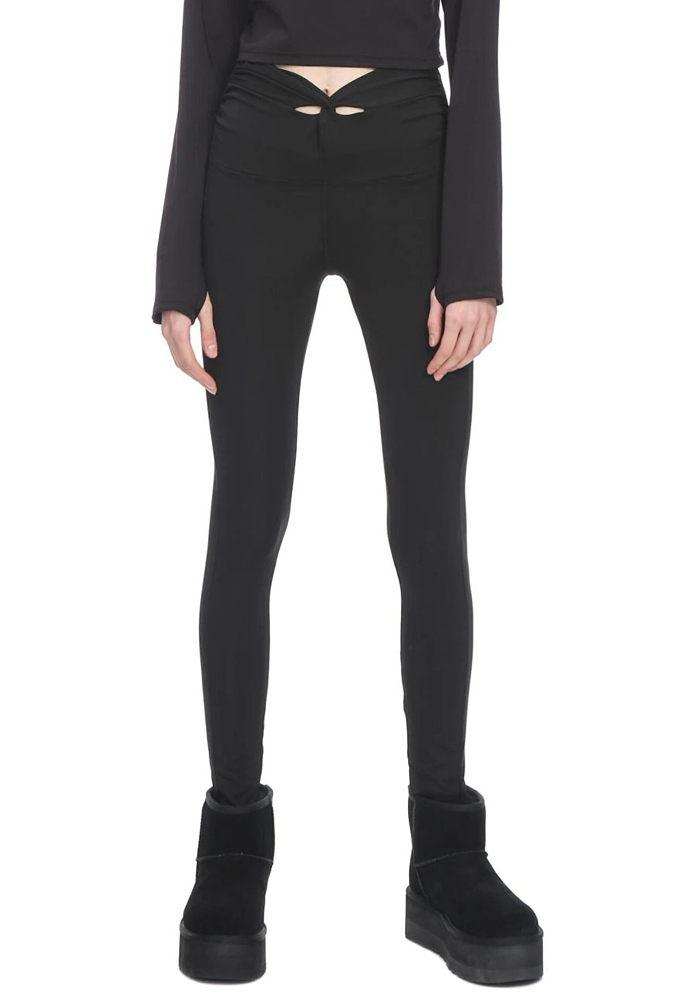 HIGH RISE ANKLE BREATHE DEEPER - Legginsy - Black 1 HIGH RISE ANKLE BREATHE DEEPER - Legginsy - Black