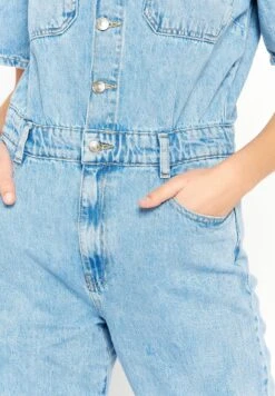 LOLALIZA WITH SHORT SLEEVES - Kombinezon - Light Blue -Fashion Pol d9788ab889a24128ada2286d4dfd3cf5
