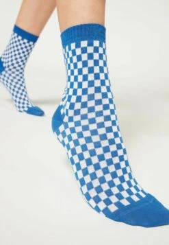 Calzedonia STREIFEN - Skarpety - Blue Check