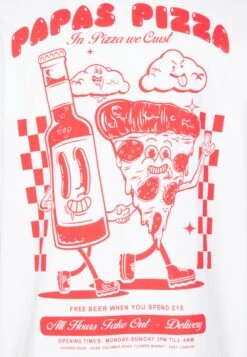 Jack & Jones JORPASTA TEE CREW NECK UNISEX - T-shirt Z Nadrukiem - White -Fashion Pol d9cbc507057f428a9f6852402f19ea9e