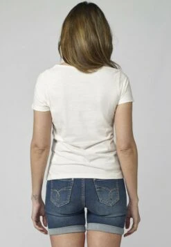 Koroshi T-shirt Z Nadrukiem - Blanco -Fashion Pol d9e1e2cb901441098d53b63e7817dd3c