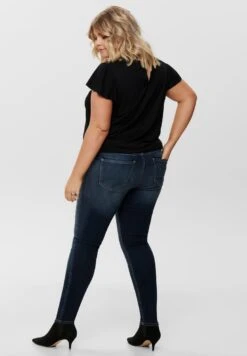 ONLY CARMAKOMA SHAPE UP - Jeansy Skinny Fit - Dark Blue Denim -Fashion Pol dba57e2b2f5f474f852d917148912913