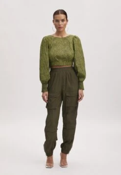 Gestuz CALLIOPEGZ - Bluzka - Dark Citron Dot