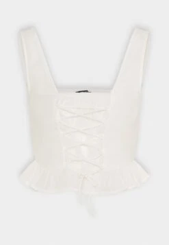 Gina Tricot KARITA - Top - Offwhite -Fashion Pol de8e70e58bcd489cbd88e36345778290