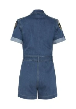 Schott PATCHED SHORT - Kombinezon - Denim -Fashion Pol e1237523092e47a9a830a8ee248443ef