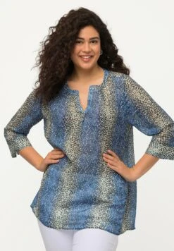 Ulla Popken Bluzka - Bleu Moyen