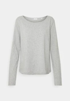 Marc O'Polo DENIM LONGSLEEVE CREWNECK - Bluzka Z Długim Rękawem - Grey Melange