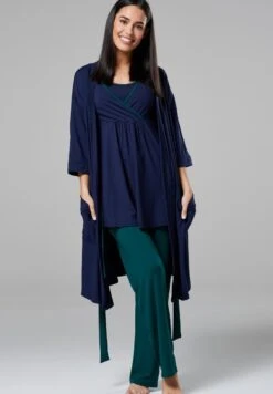 SET - Piżama - Granatowy Ciemny Zielony -Fashion Pol e35d1af9b8764698a0b62c7f63aaeb2c
