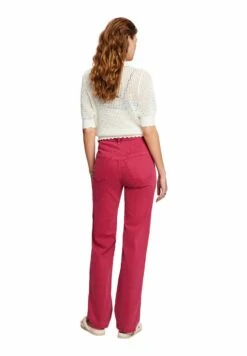 Edc By Esprit MIT HOHEM BUND UND GERADEM BEIN - Jeansy Dzwony - Dark Pink -Fashion Pol e3b8a45fc7db4b0e92a965156859cdf5