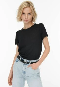 ONLY DETAILREICHES - T-shirt Z Nadrukiem - Black -Fashion Pol e3e5ecebf23549d893afce187edf40ca