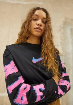 Nike Sportswear TEE - Bluzka Z Długim Rękawem - Black