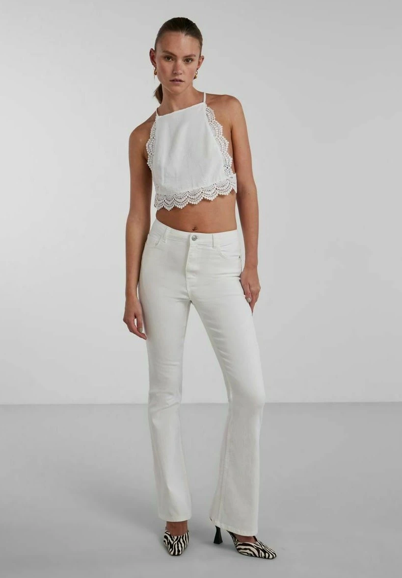 Pieces Jeansy Dzwony - Bright White 2 Pieces Jeansy Dzwony - Bright White - obrazek 2