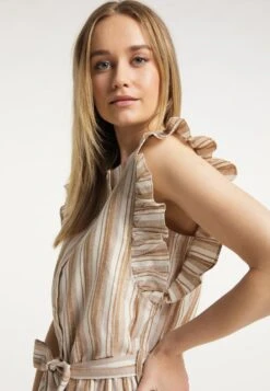 DREIMASTER IDEM - Kombinezon - Hellbraun Gestreift -Fashion Pol e874848c00de4e3788a42cce58c09a9c