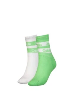 CALVIN KLEIN UNDERWEAR 2 PACK - Skarpety - Lime