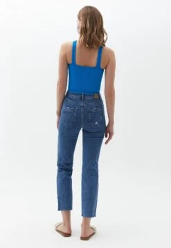 Jeansy Slim Fit - Blue Black Denim 6 Jeansy Slim Fit - Blue Black Denim -Fashion Pol ec571ac38a3640adabe795fc15b428f8