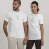 PLAYBOY RETRO UNISEX - T-shirt Z Nadrukiem - White/green