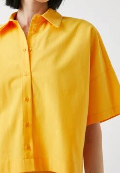 Koton SHORT SLEEVE - Koszula - Yellow -Fashion Pol efdaf94e7cb64dd382ba036d27ee116f