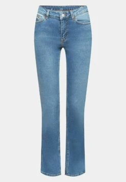 ESPRIT HIGH RISE - Jeansy Slim Fit - Blue Light Washed -Fashion Pol f0dde319dd4447dd8453a70d0fe1249f