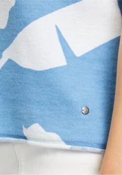 T-shirt Z Nadrukiem - Blau Weiß -Fashion Pol f2c345800bd64f26b15476d84ce9dbce