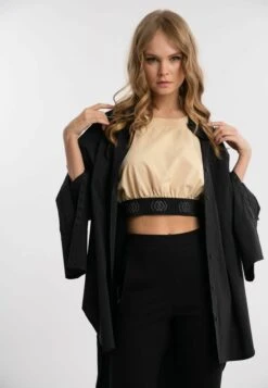 OVERSIZE - Koszula - Black -Fashion Pol f3e54cbe7c9c4197b67ecdefcdc86a38