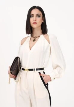 Elisabetta Franchi Bluzka - Burro -Fashion Pol f66f934e10204040a1dcc8fb8a98580e