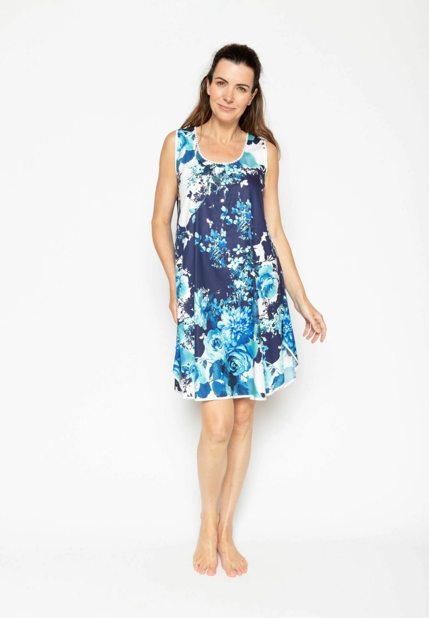 Koszula Nocna - Blau Weiß 1 Koszula Nocna - Blau Weiß