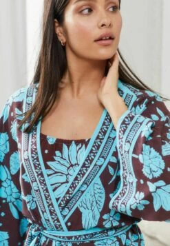 Next STANDARD - Szlafrok - Brown Floral -Fashion Pol f950393001f54f6bb2ebd514a20e6f26