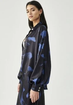 SWANSEA - Koszula - Dark Navy Abstract -Fashion Pol fc48789e16b846d7a99d968a8a4d43bf