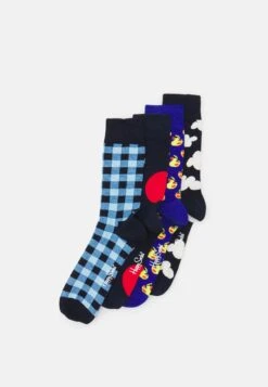 Happy Socks MY FAVOURITE BLUES SOCKS UNISEX 4 PACK - Skarpety - Navy